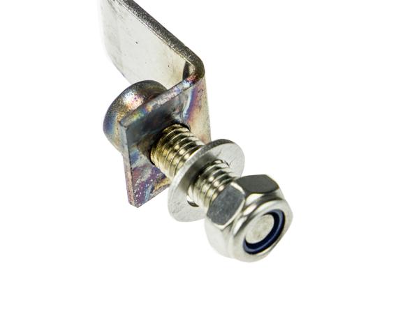 Lager- und Montagesatz Stabilisator, vorne (16546), Halter Edelstahl